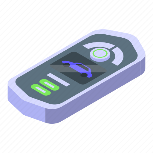 Smart, car, key, futuristic, isometric icon - Download on Iconfinder