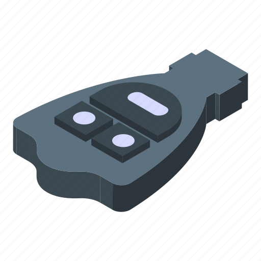 Smart, car, key, ride, isometric icon - Download on Iconfinder