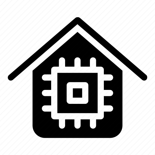Chip, house, motherboard, processor, smart home, smart house, technology icon - Download on Iconfinder