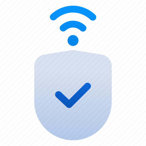 Secure, wireless, protection, security, shield, lock, safety icon - Download on Iconfinder
