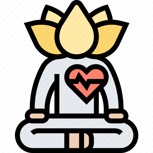 Health, wellbeing, meditation, calm, living icon - Download on Iconfinder
