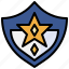 badge, shield, police, officer, emblem 