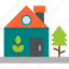 green, home, eco, ecology, house, icon 
