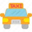 taxi, cab, local, transport, passenger, car, public, icon