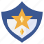 badge, shield, police, officer, emblem 