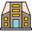 city, building, dwelling, place, real, estate, tower, icon 