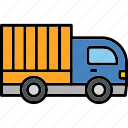 delivery, truck, container, logistics, transport, vehicle, logistic, icon