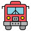 public, transport, transportation, bus, school, icon