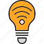 smart, bulb, house, internet, light, things, icon 