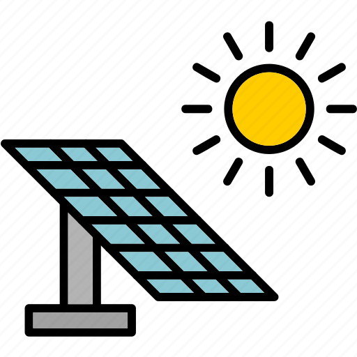 Solar, panel, clean, energy, renewable, sustainable, thin icon - Download on Iconfinder