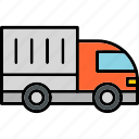 truck, cargo, delivery, shipping, transport, vehicle, icon