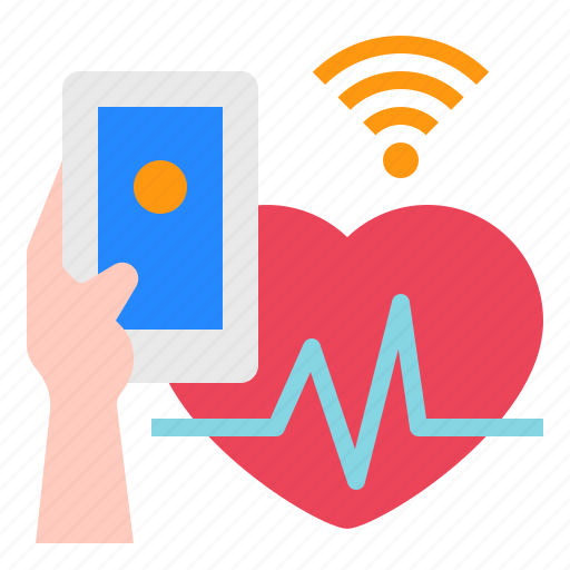 Heart, rate, smartphone, mobile, technology, control icon - Download on Iconfinder