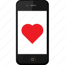 heart, love, global communications, mobility, devise, communication, touch pad, contemporary, shiny, personal data assistant, smart phone, realistic, touch screen, iphone, mobile phone, digital, telephone, cell phone, electronic, palmtop