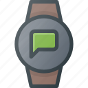 concept, message, smart, smartwatch, technology, watch