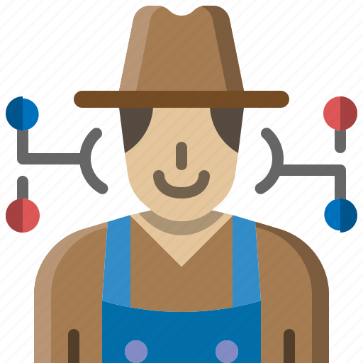 Farmer, gardener, user, avatar, character, man, profession icon - Download on Iconfinder