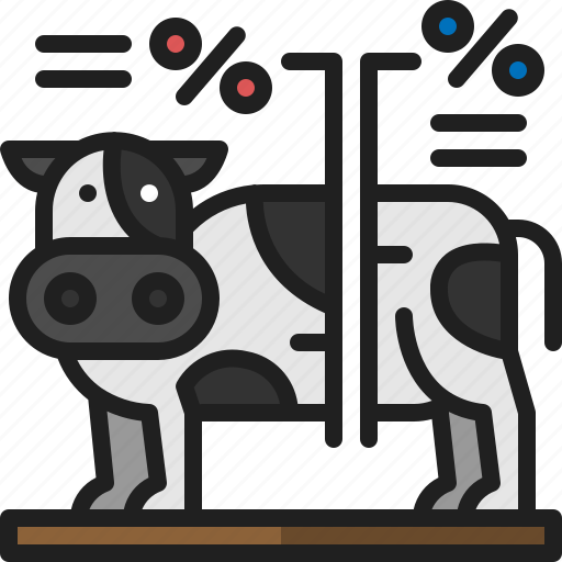 Livestock, animal, cow, farm, data, cattle, analytics icon - Download on Iconfinder