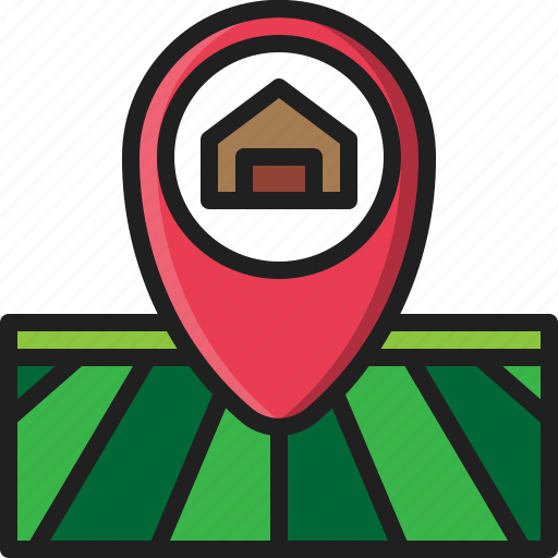 Location, map, pin, place, farm, land, gps icon - Download on Iconfinder