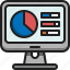 statistic, monitor, screen, stats, data, diagram, analytics 