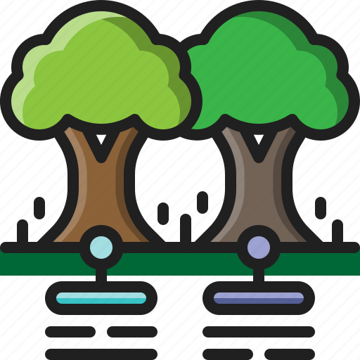 Tree, data, orchard, farm, smart, plant, nature icon - Download on Iconfinder