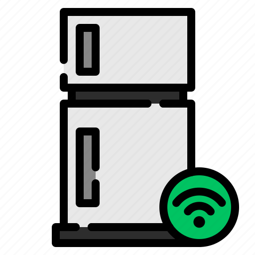 Refrigerator, freezer, smart home, smart, internet of things, fridge icon - Download on Iconfinder