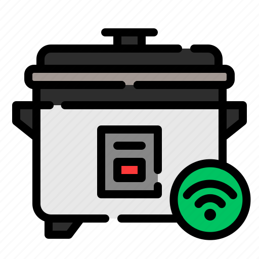 Ricecooker, smart home, smart, internet of things, rice cooker, wireless, wifi icon - Download on Iconfinder