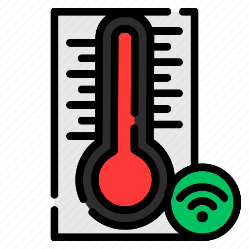 Smart home, smart, internet of things, device, temperature, thermometer, technology icon - Download on Iconfinder