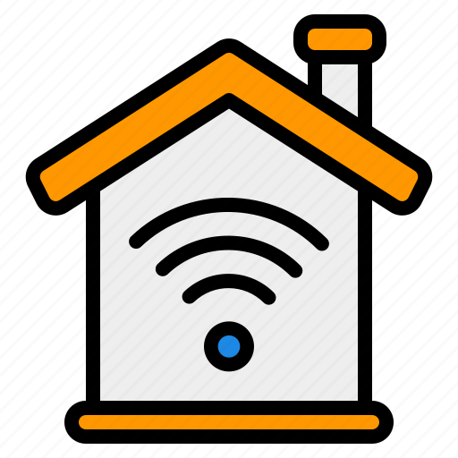 Smart, home, house, building, network, connection, communication icon - Download on Iconfinder