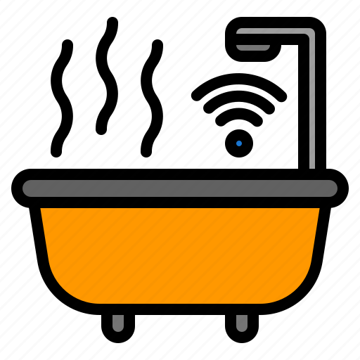 Bathtube, bathroom, bath, wash, water, shower, technology icon - Download on Iconfinder
