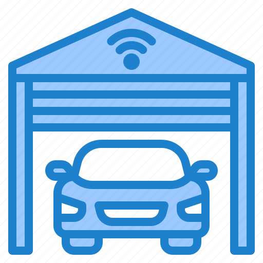 Car, wifi, garage, parking, home icon - Download on Iconfinder