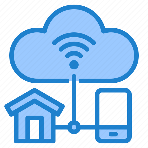 Cloud, smarthome, home, wifi, mobilephone icon - Download on Iconfinder