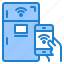 mobilephone, refrigerator, smarthome, smartphone, wifi 