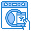mobilephone, wash, machine, cloth, smarthome, wifi 