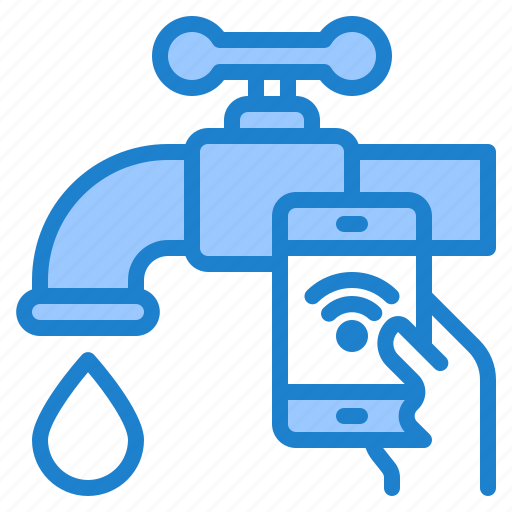 Smarthome, mobilephone, water, wifi, faucet icon - Download on Iconfinder