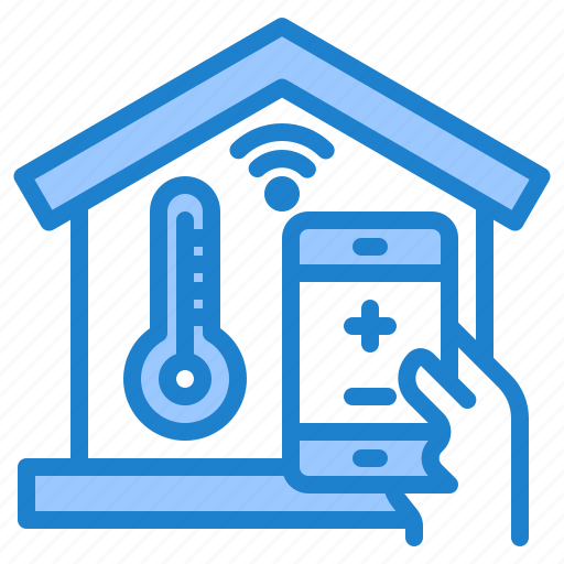 Smarthome, temperature, wifi, home, mobilephone icon - Download on Iconfinder