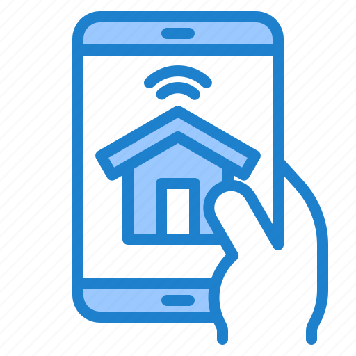 Smartphone, smarthome, home, wifi, mobilephone icon - Download on Iconfinder