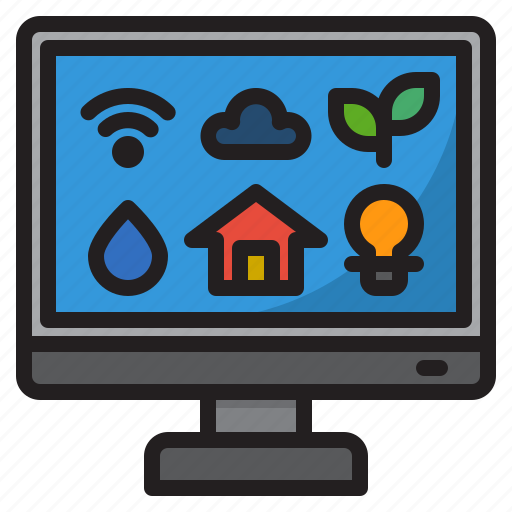 Computer, smarthome, home, wifi, control icon - Download on Iconfinder