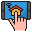 mobilephone, home, wifi, click, smarthome 