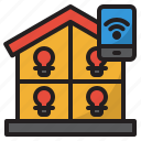 smarthome, home, mobilephone, wifi, lightbulb 