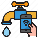 smarthome, mobilephone, water, wifi, faucet 