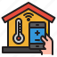 smarthome, temperature, wifi, home, mobilephone 