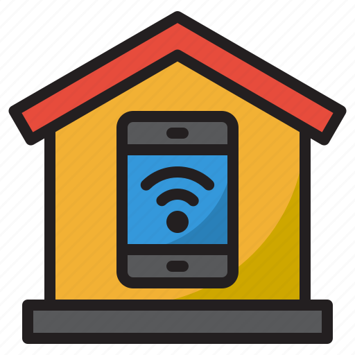 Smarthome, wifi, home, smartphone, mobilephone icon - Download on Iconfinder