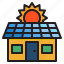 solar, cell, smarthome, home, house, sun 