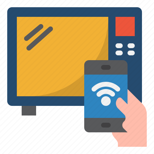 Mobilephone, microwave, oven, smarthome, wifi icon - Download on Iconfinder