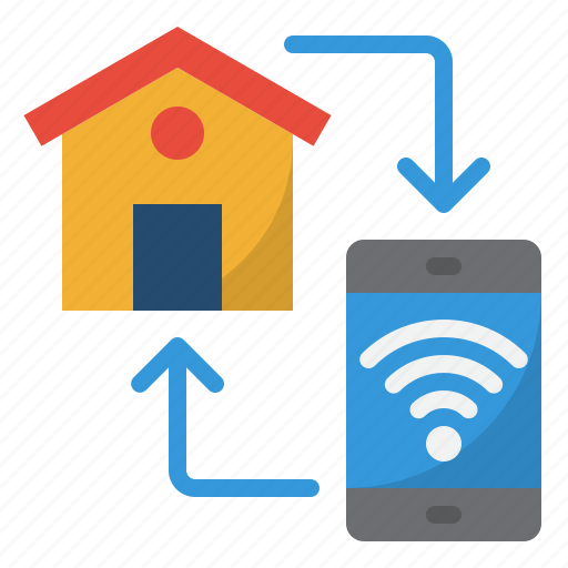 Smarthome, home, mobilephone, wifi, smartphone icon - Download on Iconfinder