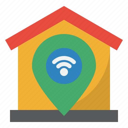 Smarthome, location, wifi, home, map icon - Download on Iconfinder