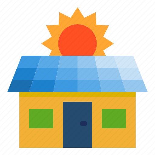 Solar, cell, smarthome, home, house, sun icon - Download on Iconfinder