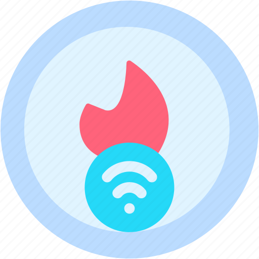 Smoke, detector, sensor, fire, wifi, signal, security icon - Download on Iconfinder