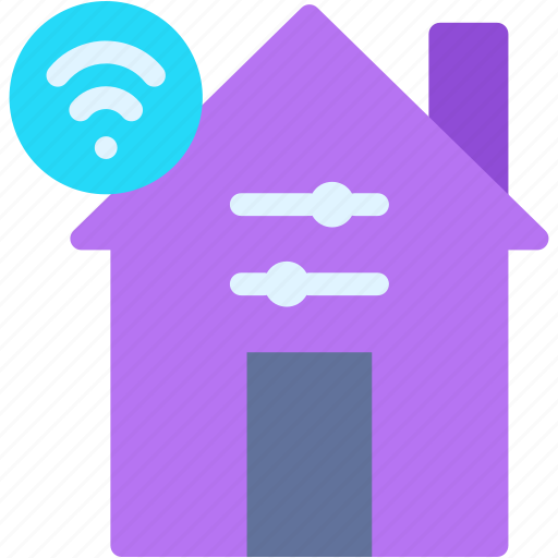 Smart, home, real, state, house, technology, wifi icon - Download on Iconfinder