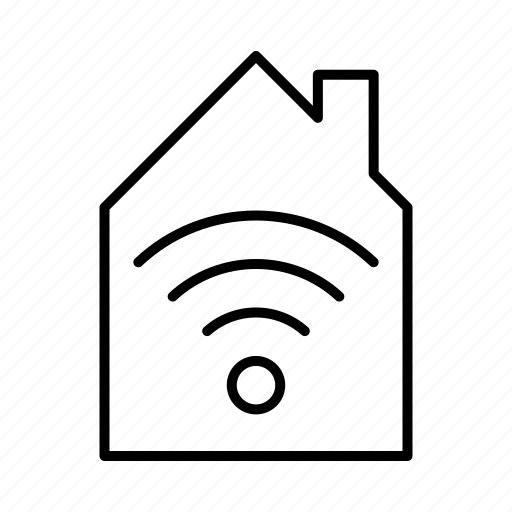 Building, home, house, internet, smart, wifi, wireless icon - Download on Iconfinder
