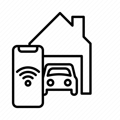 Car, garage, home, house, phone, smart, smartphone icon - Download on Iconfinder